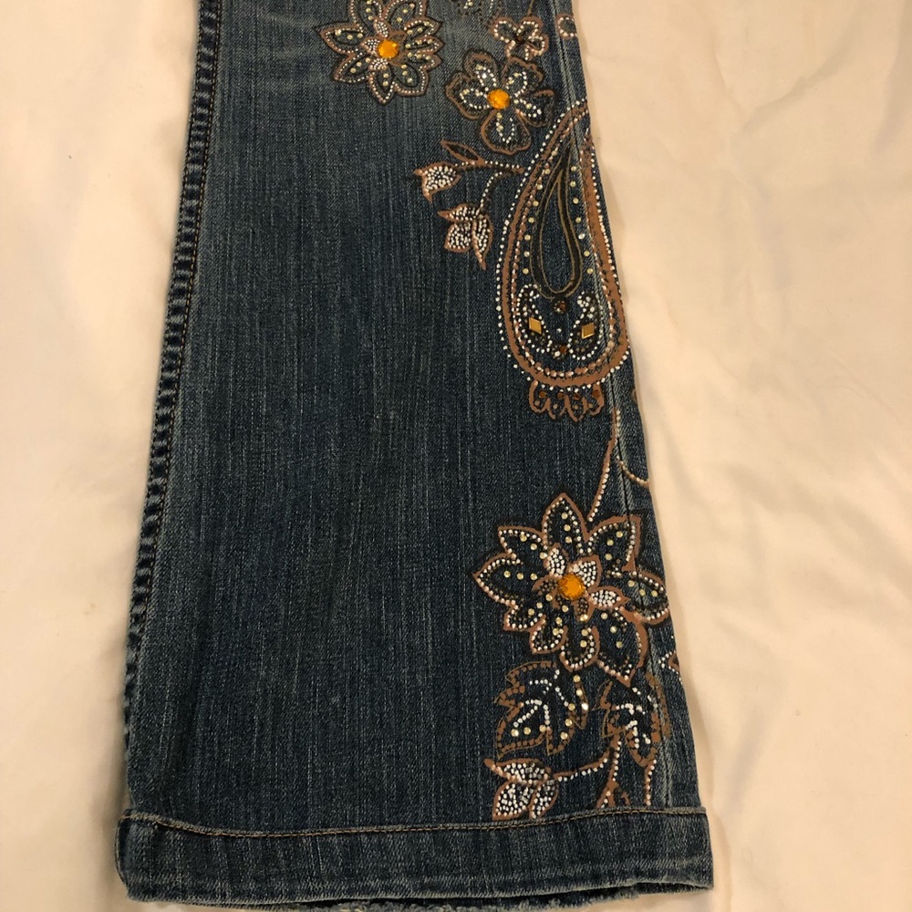 Vintage Y2K Embroidered Jeans - Picture 6 of 9